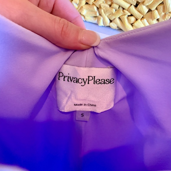 PRIVACY PLEASE Lavender Silk Wrap Dress (S) - Picture 8 of 8